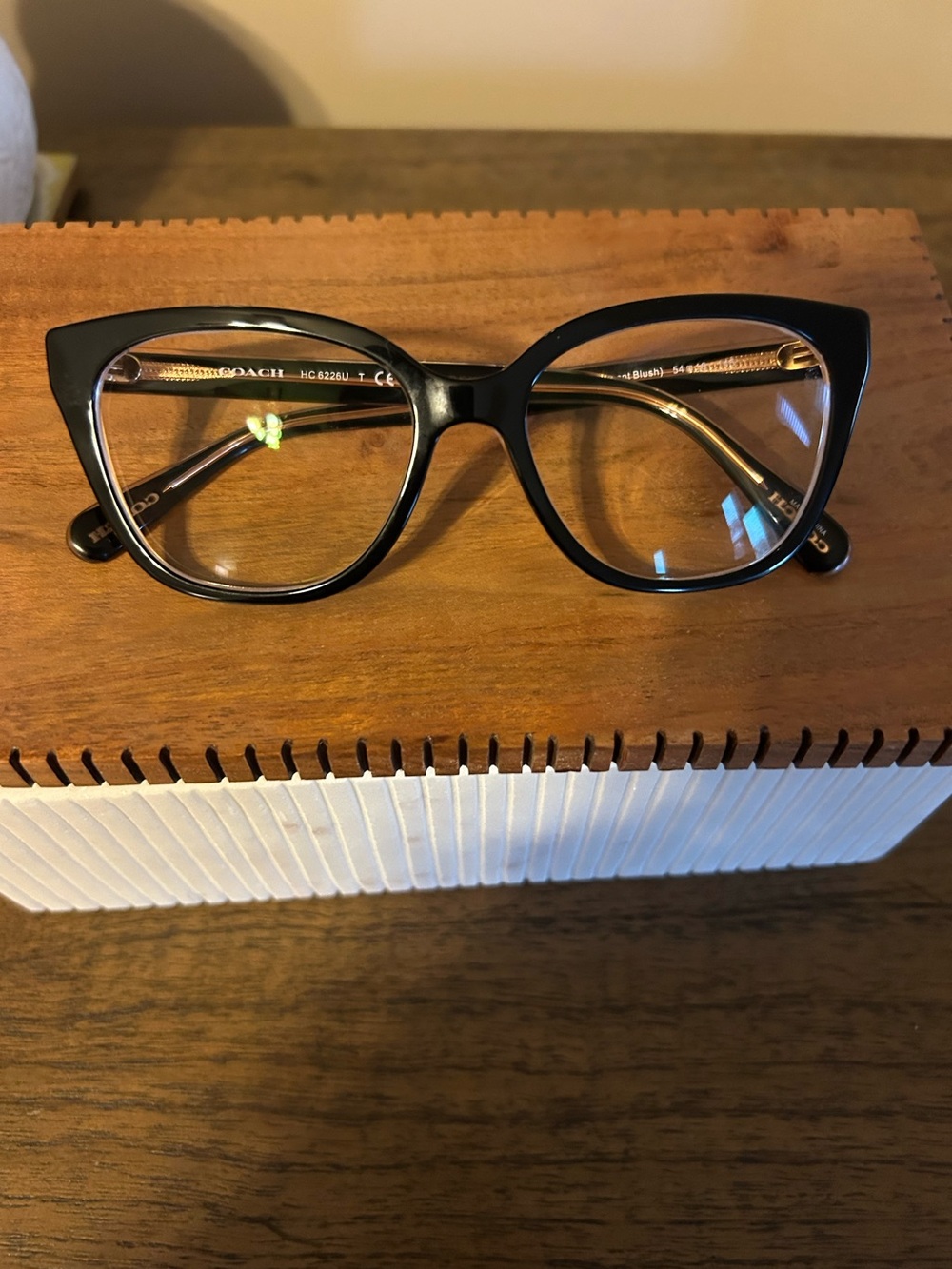 Coach prescription glasses and black case with cloth. Excellent condition